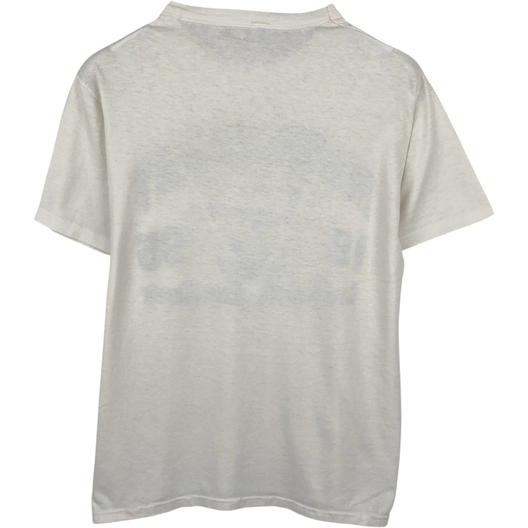 90'S Russell College T-shirt, Made in USA, Men's Size M (approx.), Vintage polyester white type Vintage Second Hand