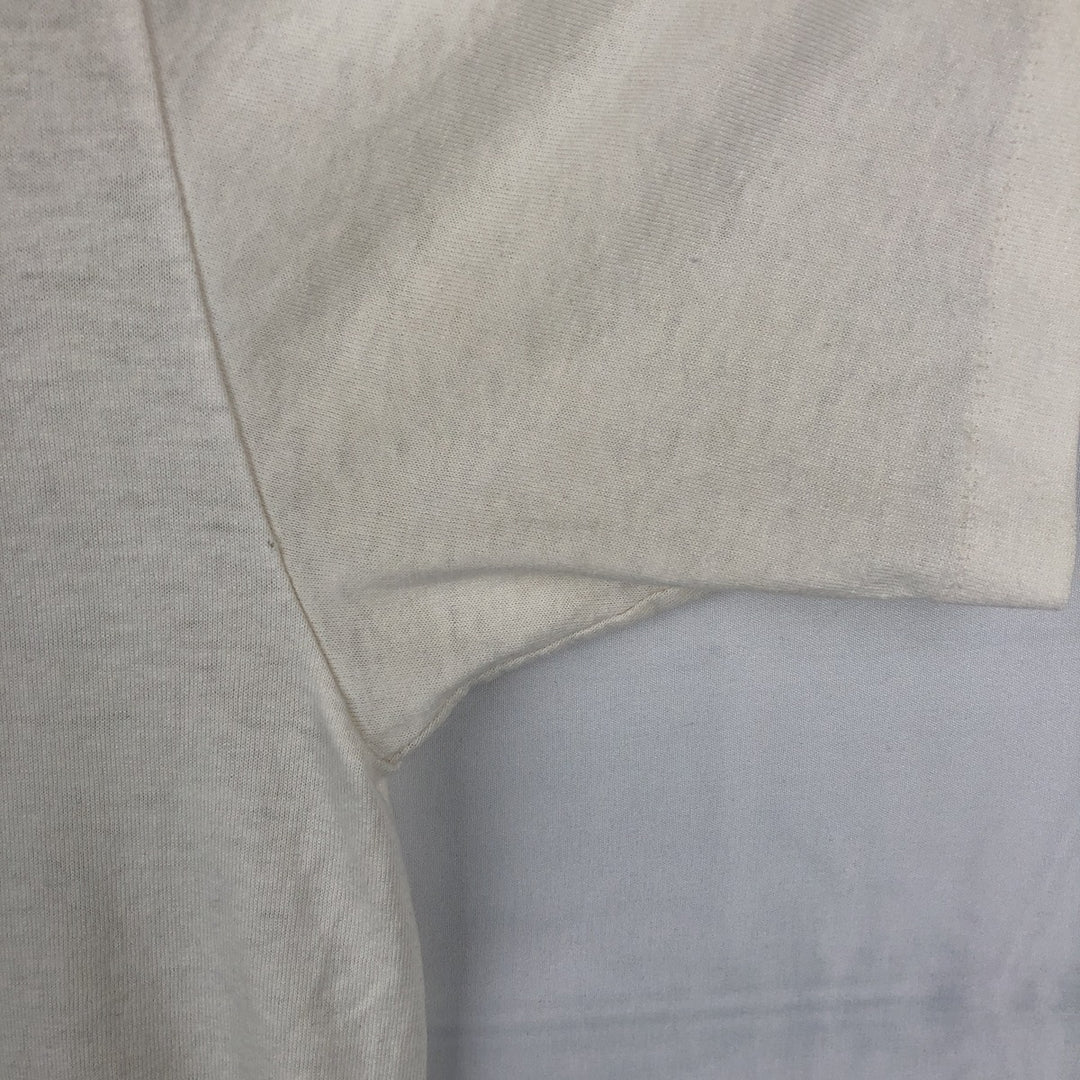90'S Russell College T-shirt, Made in USA, Men's Size M (approx.), Vintage polyester white type Vintage Second Hand