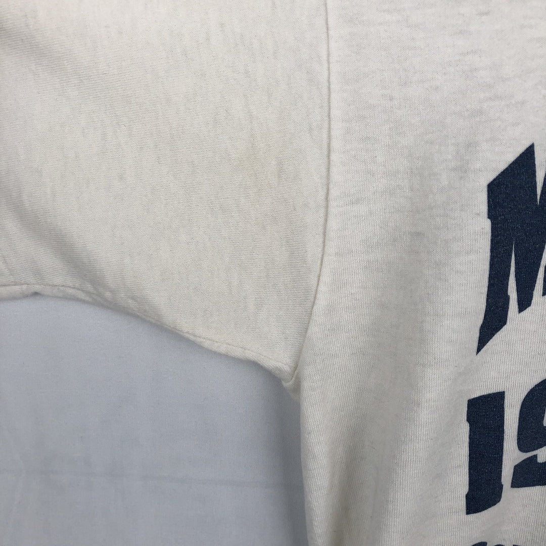 90'S Russell College T-shirt, Made in USA, Men's Size M (approx.), Vintage polyester white type Vintage Second Hand