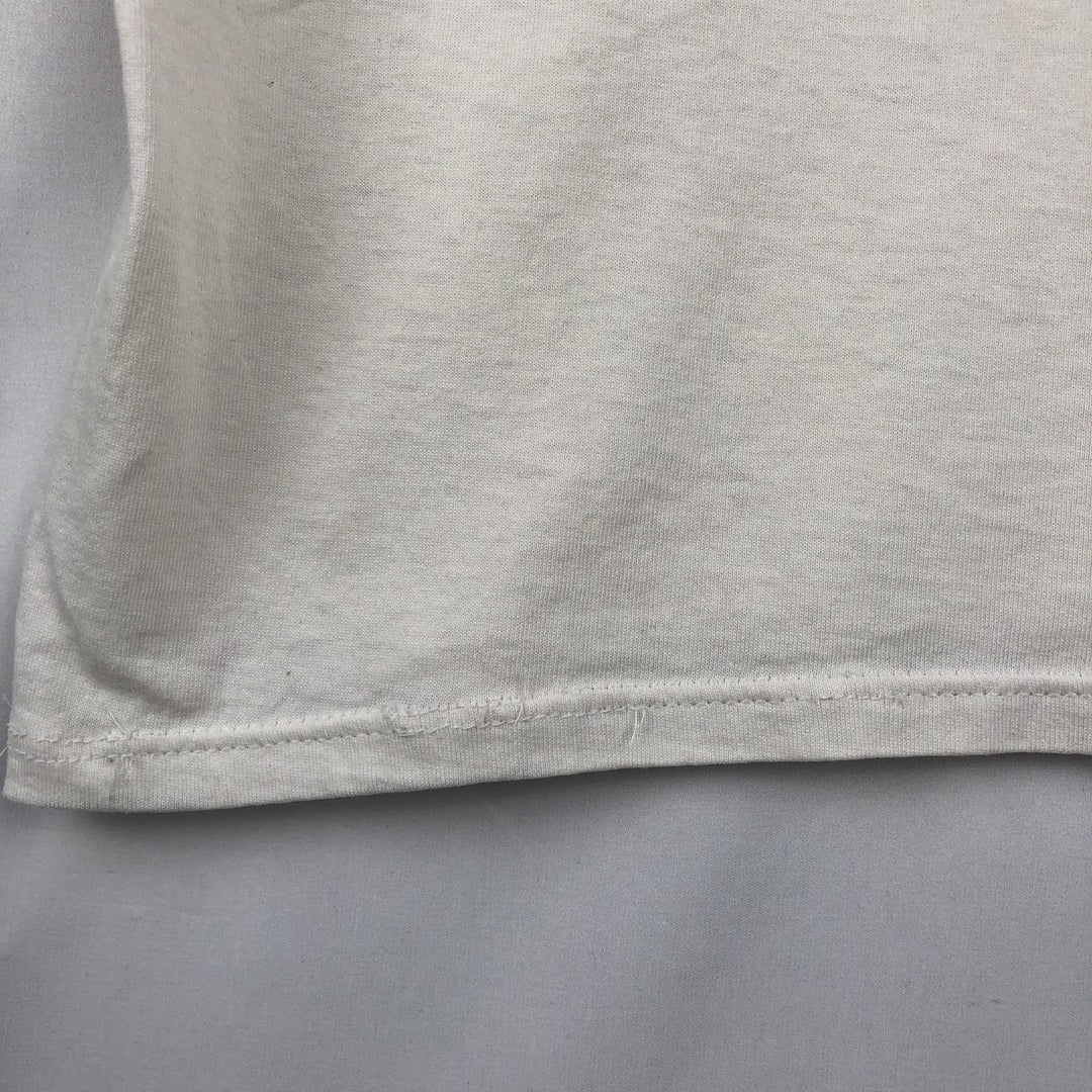 90'S Russell College T-shirt, Made in USA, Men's Size M (approx.), Vintage polyester white type Vintage Second Hand