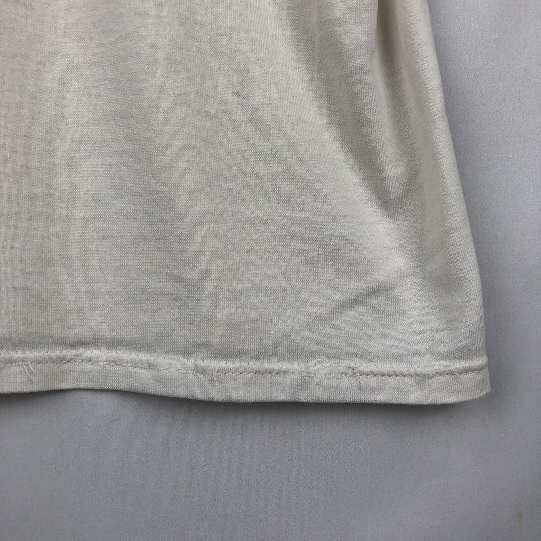 90'S Russell College T-shirt, Made in USA, Men's Size M (approx.), Vintage polyester white type Vintage Second Hand
