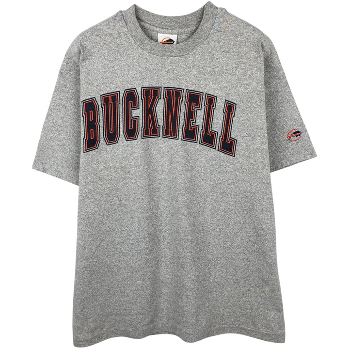 90'S BUCKNELL UNIVERSITY BOOKSTORE College T-shirt, Made in USA, Men's Size L (approx.), Vintage cotton gray type Vintage Second Hand