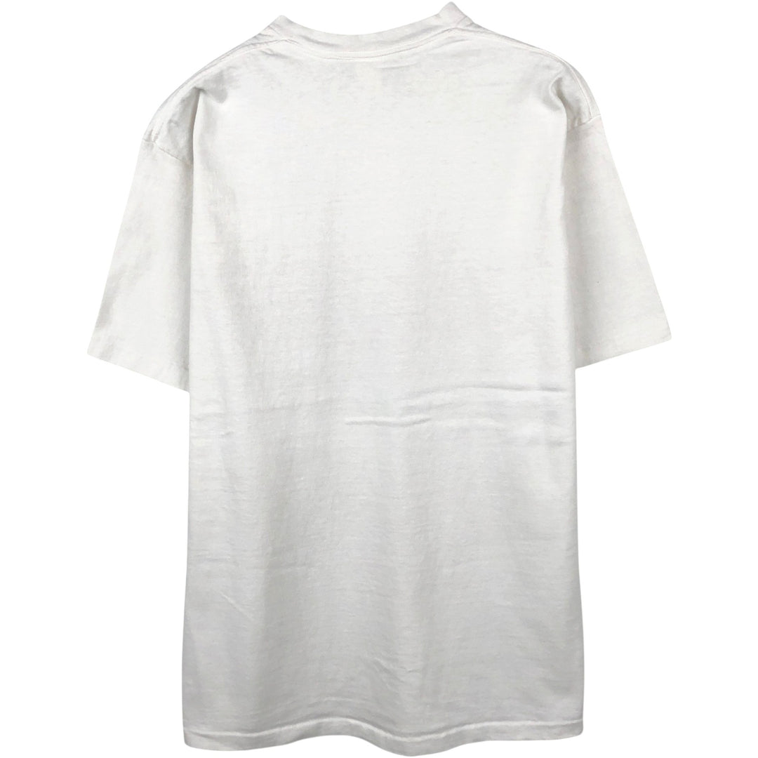 College T-shirt, Made in USA, Men's Size L (equivalent), Vintage cotton white type Vintage Second Hand