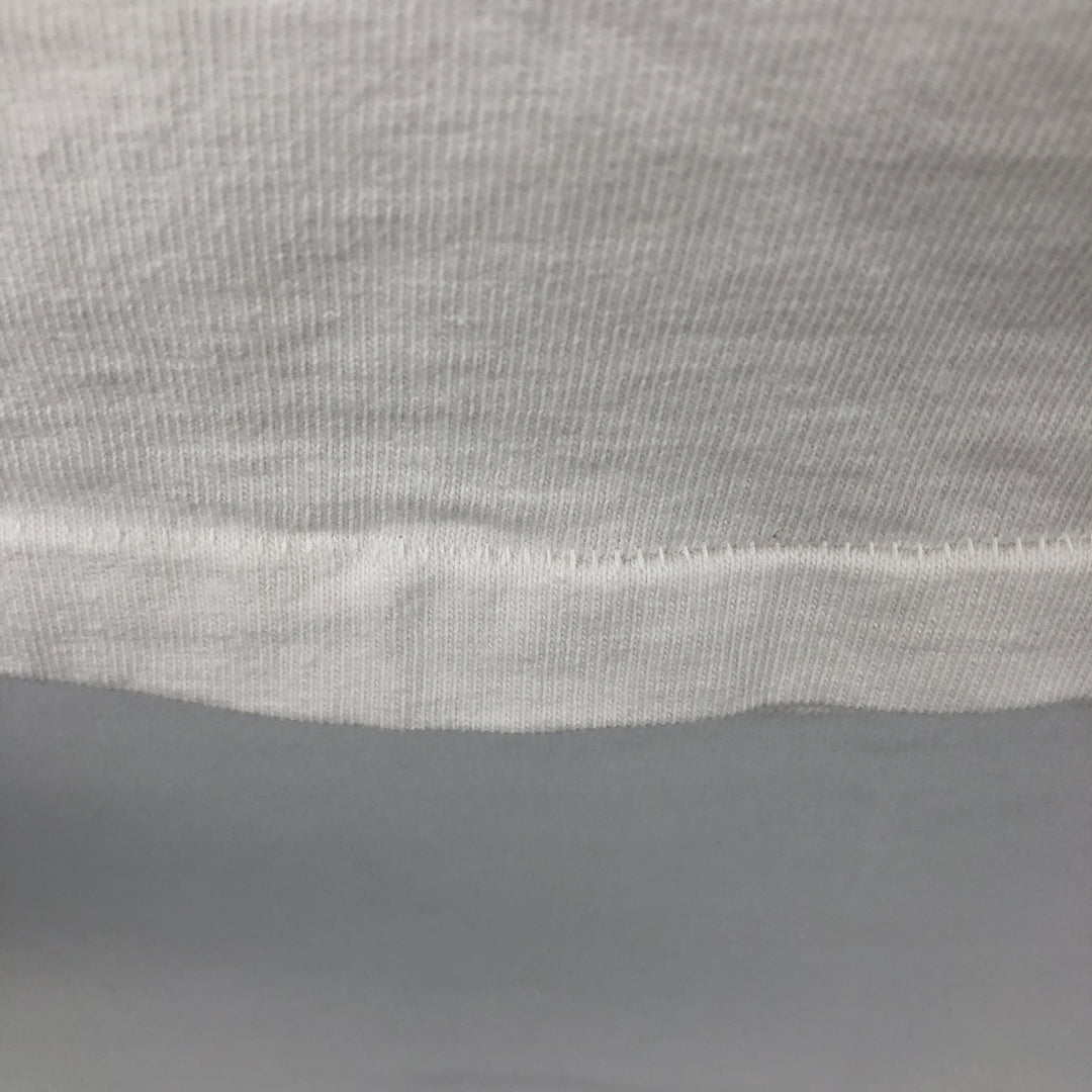 College T-shirt, Made in USA, Men's Size L (equivalent), Vintage cotton white type Vintage Second Hand