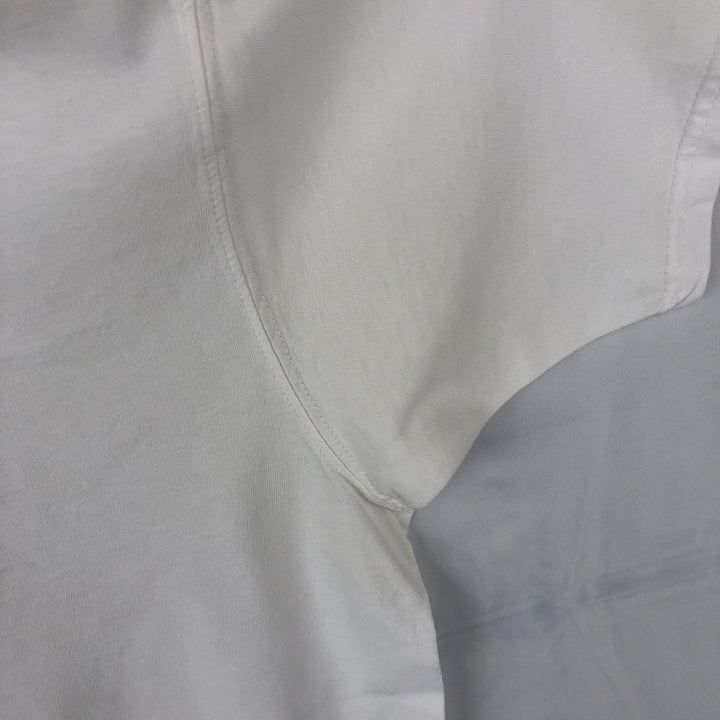 80s-90'S Lands' End Stars and Stripes Print Short-Sleeve T-Shirt, Men's Size M (approx.), Vintage cotton white type Vintage Second Hand