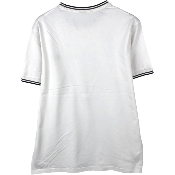 Fred Perry short-sleeved T-shirt with a single logo pocket, men's size M (approx.) cotton white type Vintage Second Hand
