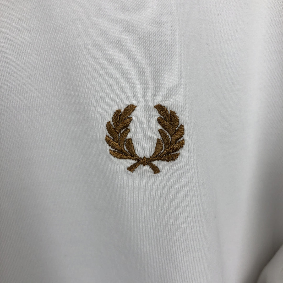 Fred Perry short-sleeved T-shirt with a single logo pocket, men's size M (approx.) cotton white type Vintage Second Hand
