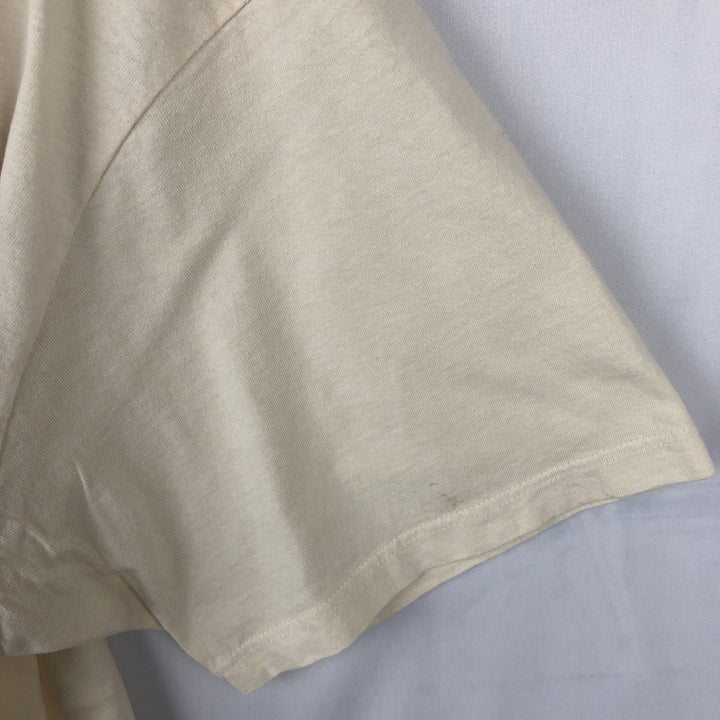 2000'S Ralph Lauren POLO JEANS COMPANY Short-Sleeve T-Shirt with One-Point Logo, Men's Size L (approx.) cotton yellow type Vintage Second Hand