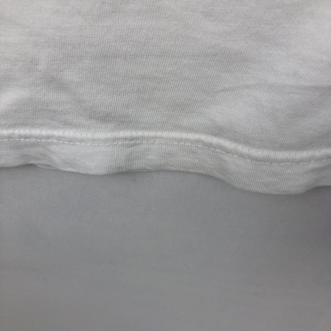 Ralph Lauren POLO by Ralph Lauren Short-Sleeve T-Shirt with One-Point Logo, Men's Size XL (approx.) cotton white type Vintage Second Hand