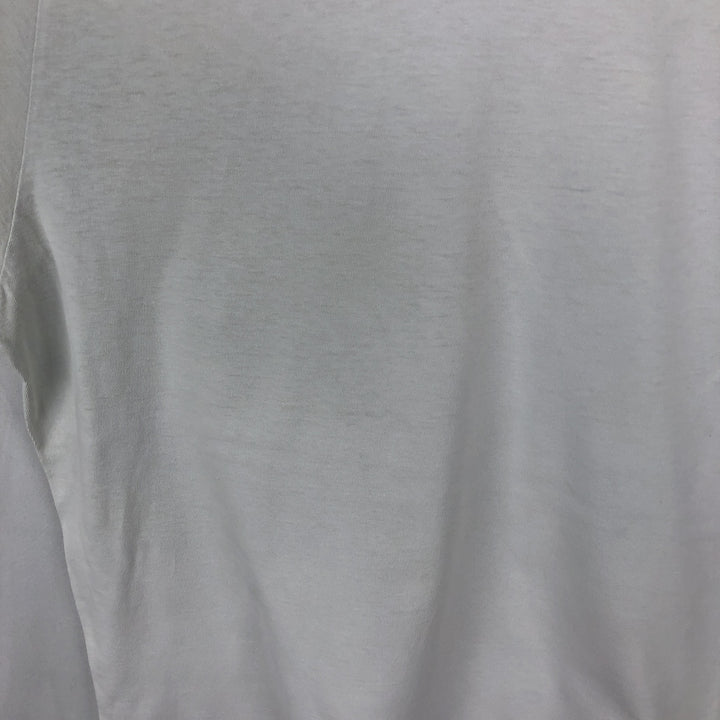 Ralph Lauren POLO by Ralph Lauren Short-Sleeve T-Shirt with One-Point Logo, Men's Size XL (approx.) cotton white type Vintage Second Hand
