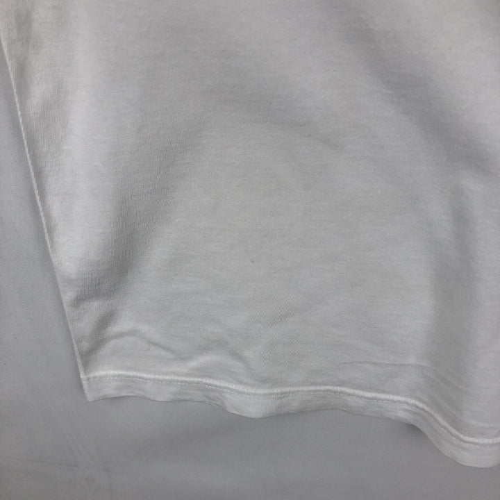 Ralph Lauren POLO by Ralph Lauren Short-Sleeve T-Shirt with One-Point Logo, Men's Size XL (approx.) cotton white type Vintage Second Hand