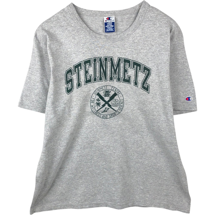 90'S Champion Authentic Athletic Apparel College T-shirt, Men's Size L (approx.), Vintage cotton gray type Vintage Second Hand