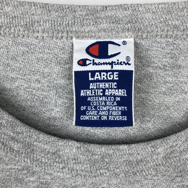 90'S Champion Authentic Athletic Apparel College T-shirt, Men's Size L (approx.), Vintage cotton gray type Vintage Second Hand