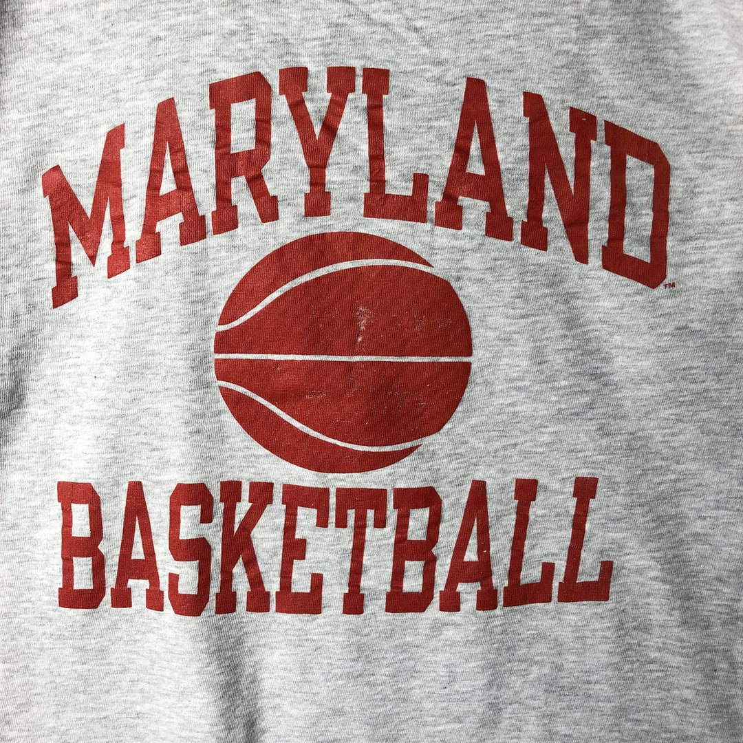 90'S Champion Authentic Athletic Apparel Triple Print College T-Shirt, Made in USA, Men's Size L (Equivalent), Vintage cotton gray type Vintage Second Hand