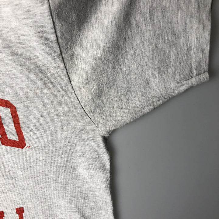 90'S Champion Authentic Athletic Apparel Triple Print College T-Shirt, Made in USA, Men's Size L (Equivalent), Vintage cotton gray type Vintage Second Hand