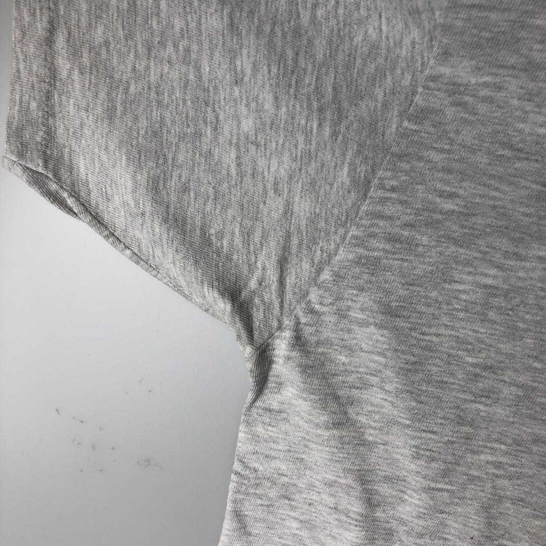 90'S Champion Authentic Athletic Apparel Triple Print College T-Shirt, Made in USA, Men's Size L (Equivalent), Vintage cotton gray type Vintage Second Hand