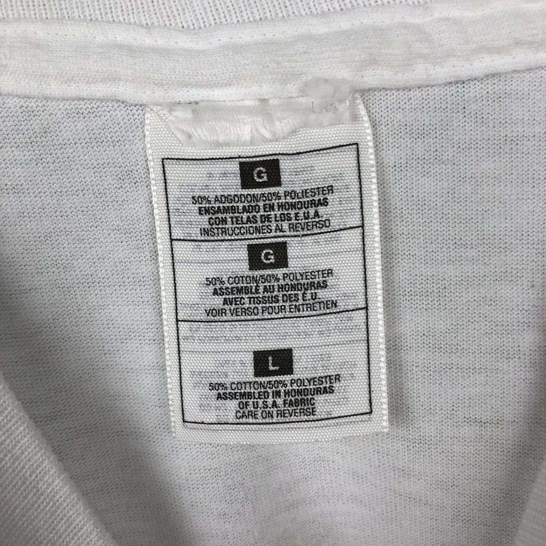 ~90'S Guess Short-Sleeve Printed T-Shirt, Men's Size L (Equivalent), Vintage cotton white type Vintage Second Hand