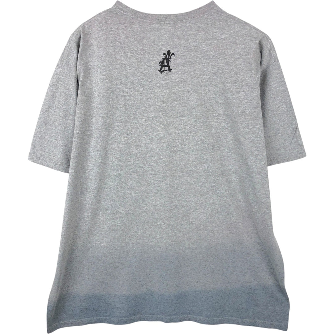 STUSSY surf skate T-shirt for men, size XL cotton gray type Vintage Second Hand