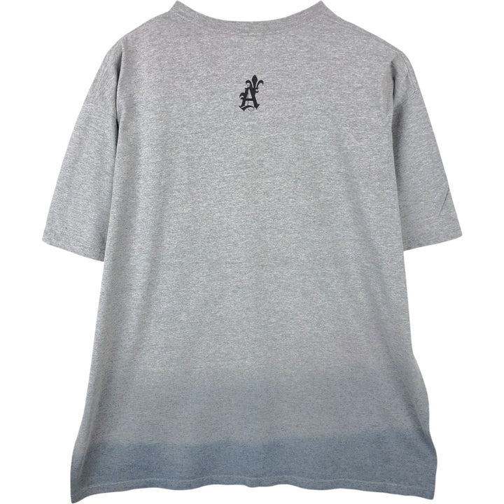 STUSSY surf skate T-shirt for men, size XL cotton gray type Vintage Second Hand