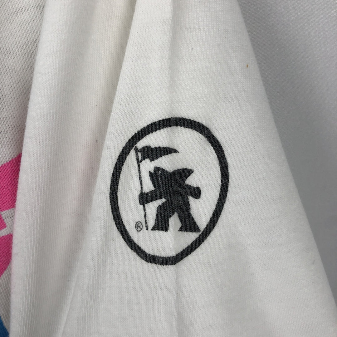 90'S GOTCHA surf/skate t-shirt, made in USA, men's size L (approx.) cotton white type Vintage Second Hand