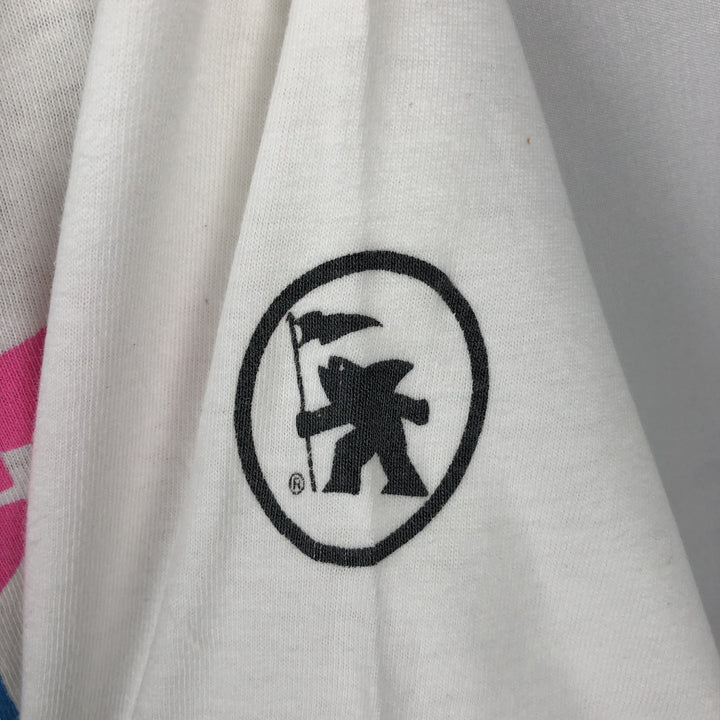 90'S GOTCHA surf/skate t-shirt, made in USA, men's size L (approx.) cotton white type Vintage Second Hand