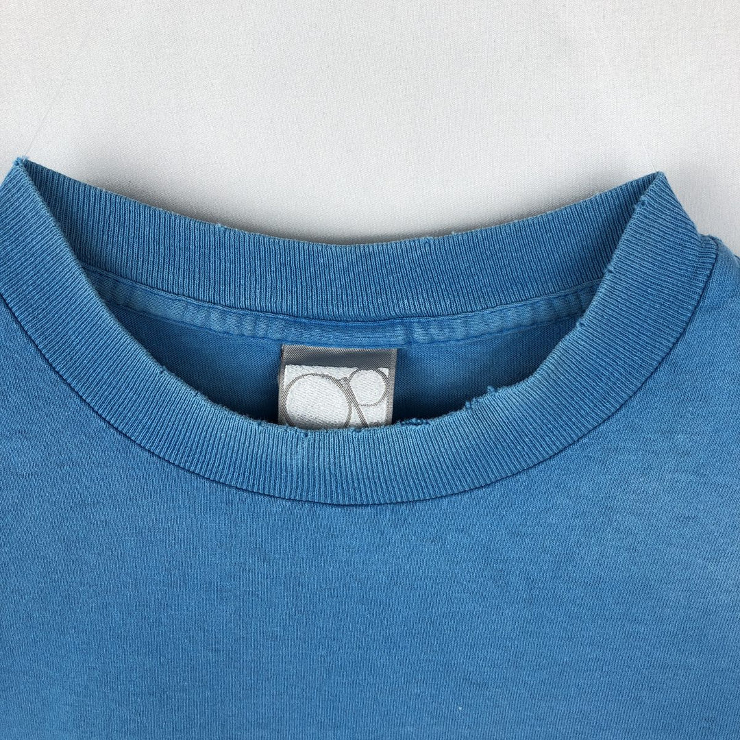 80s-90'S Ocean Pacific surf/skate t-shirt, made in USA, men's size M equivalent, vintage. cotton Blue type light blue Vintage Second Hand
