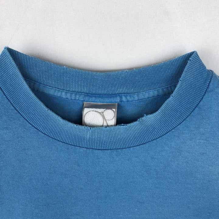 80s-90'S Ocean Pacific surf/skate t-shirt, made in USA, men's size M equivalent, vintage. cotton Blue type light blue Vintage Second Hand