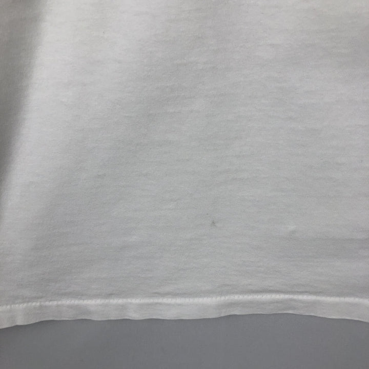 90'S Quiksilver Back Logo Surf Skate T-Shirt, Made in USA, Men's Size L (Equivalent), Vintage cotton white type Vintage Second Hand