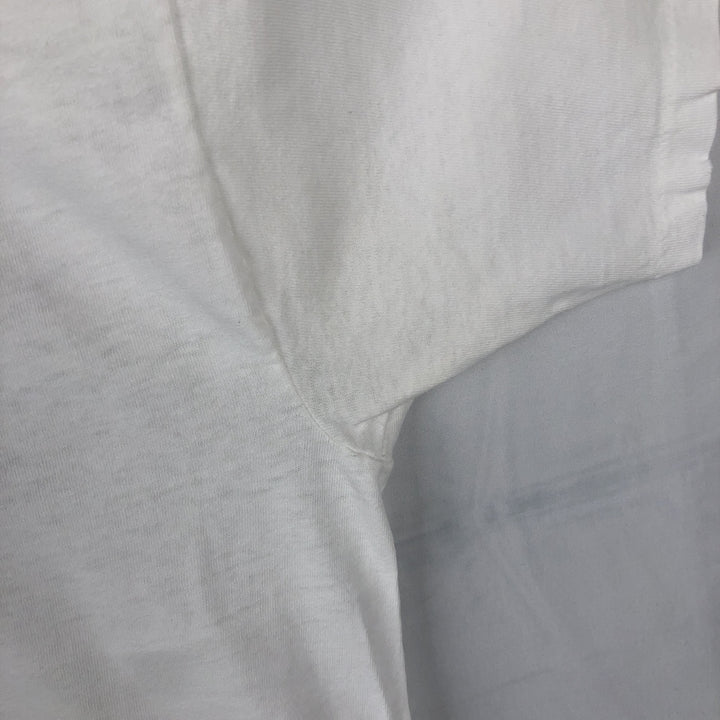 90'S Quiksilver Back Logo Surf Skate T-Shirt, Made in USA, Men's Size L (Equivalent), Vintage cotton white type Vintage Second Hand