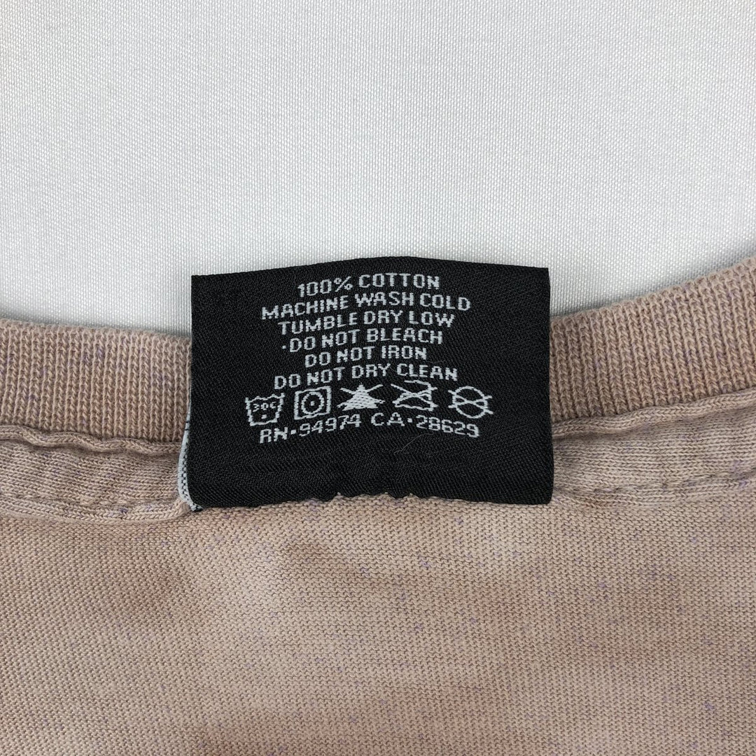 Stussy Tie-Dye Pattern Back Logo Surf Skate T-Shirt (Men's Size M) cotton pink type Vintage Second Hand