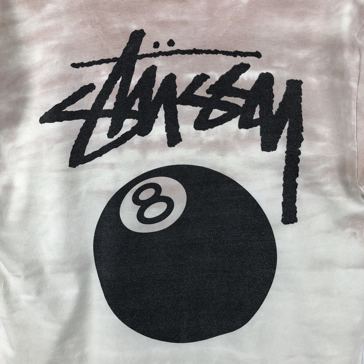 Stussy Tie-Dye Pattern Back Logo Surf Skate T-Shirt (Men's Size M) cotton pink type Vintage Second Hand