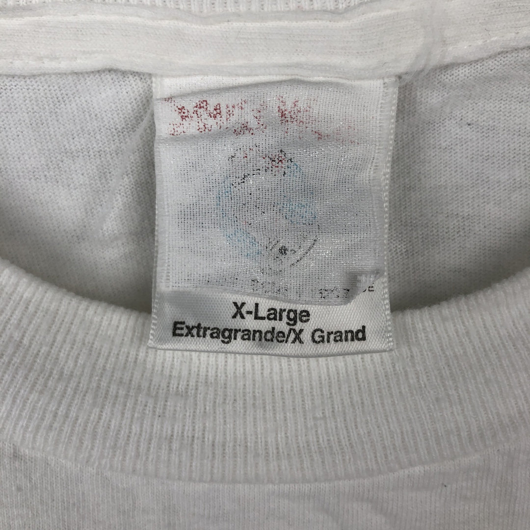 90'S TULTEX GRINCH character print T-shirt, men's size XL equivalent, vintage. cotton white type Vintage Second Hand