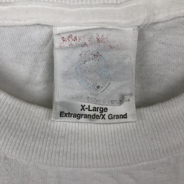 90'S TULTEX GRINCH character print T-shirt, men's size XL equivalent, vintage. cotton white type Vintage Second Hand