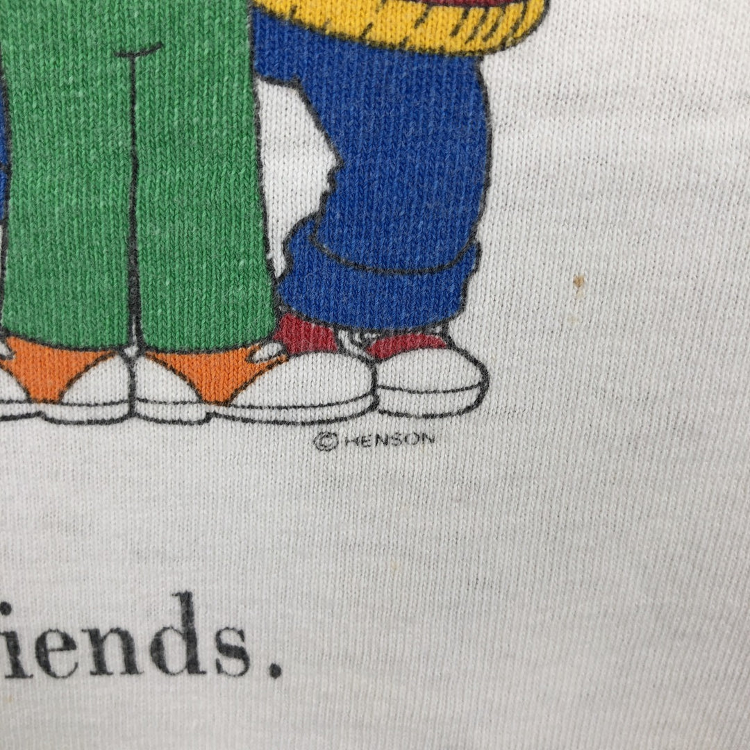 90'S Sesame Street Bert & Ernie Character Print T-Shirt, Men's Size XL (Equivalent), Vintage cotton white type Vintage Second Hand