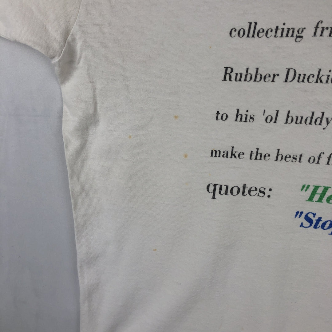 90'S Sesame Street Bert & Ernie Character Print T-Shirt, Men's Size XL (Equivalent), Vintage cotton white type Vintage Second Hand