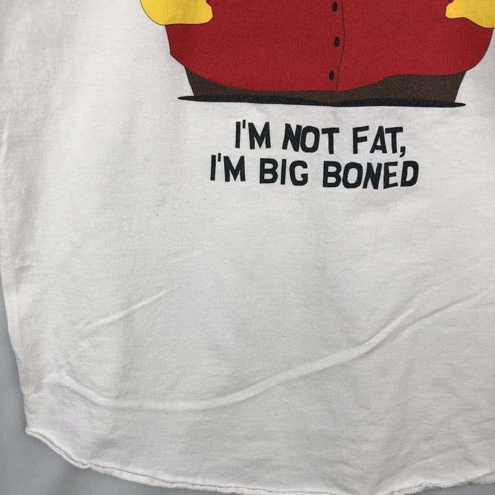 90'S STANLEY DESANTIS South Park Eric 3/4 Sleeve Two-Tone Character Print T-Shirt, Made in USA, Men's XL equivalent. cotton white type Vintage Second Hand