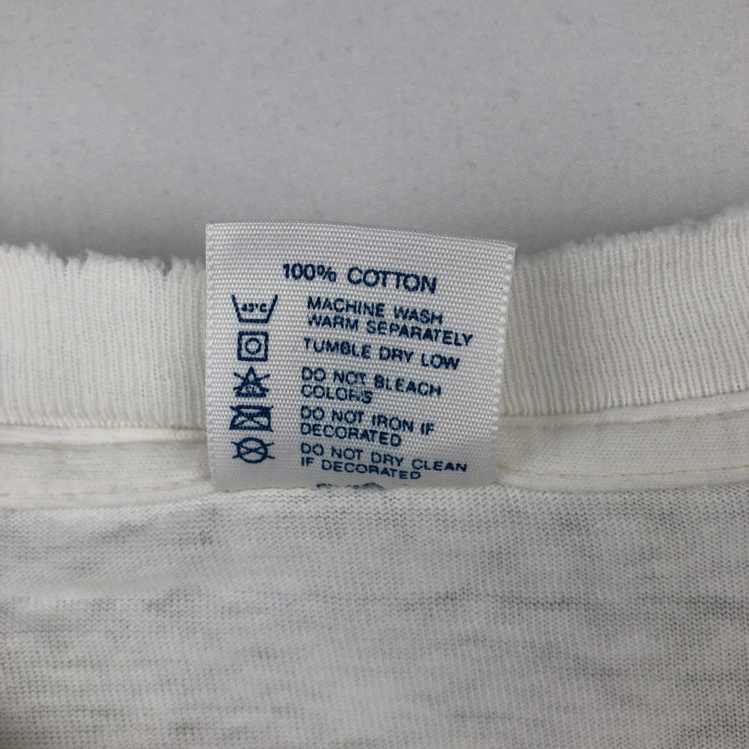 90'S Delta (DELTA) Sheep Pattern Animal T-Shirt, Made in USA, Men's XL equivalent, Vintage cotton white type Vintage Second Hand