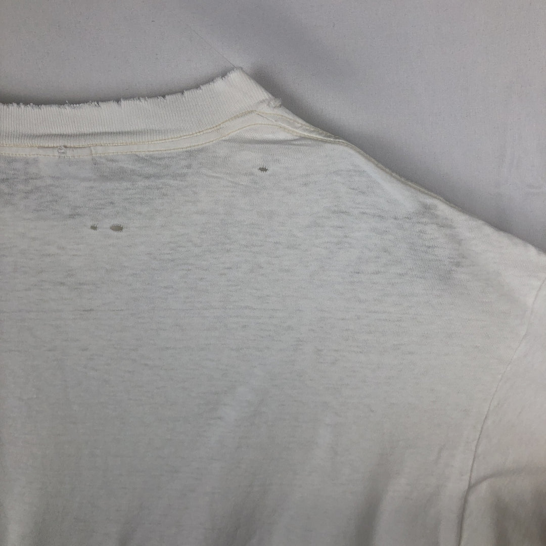 90'S Delta (DELTA) Sheep Pattern Animal T-Shirt, Made in USA, Men's XL equivalent, Vintage cotton white type Vintage Second Hand