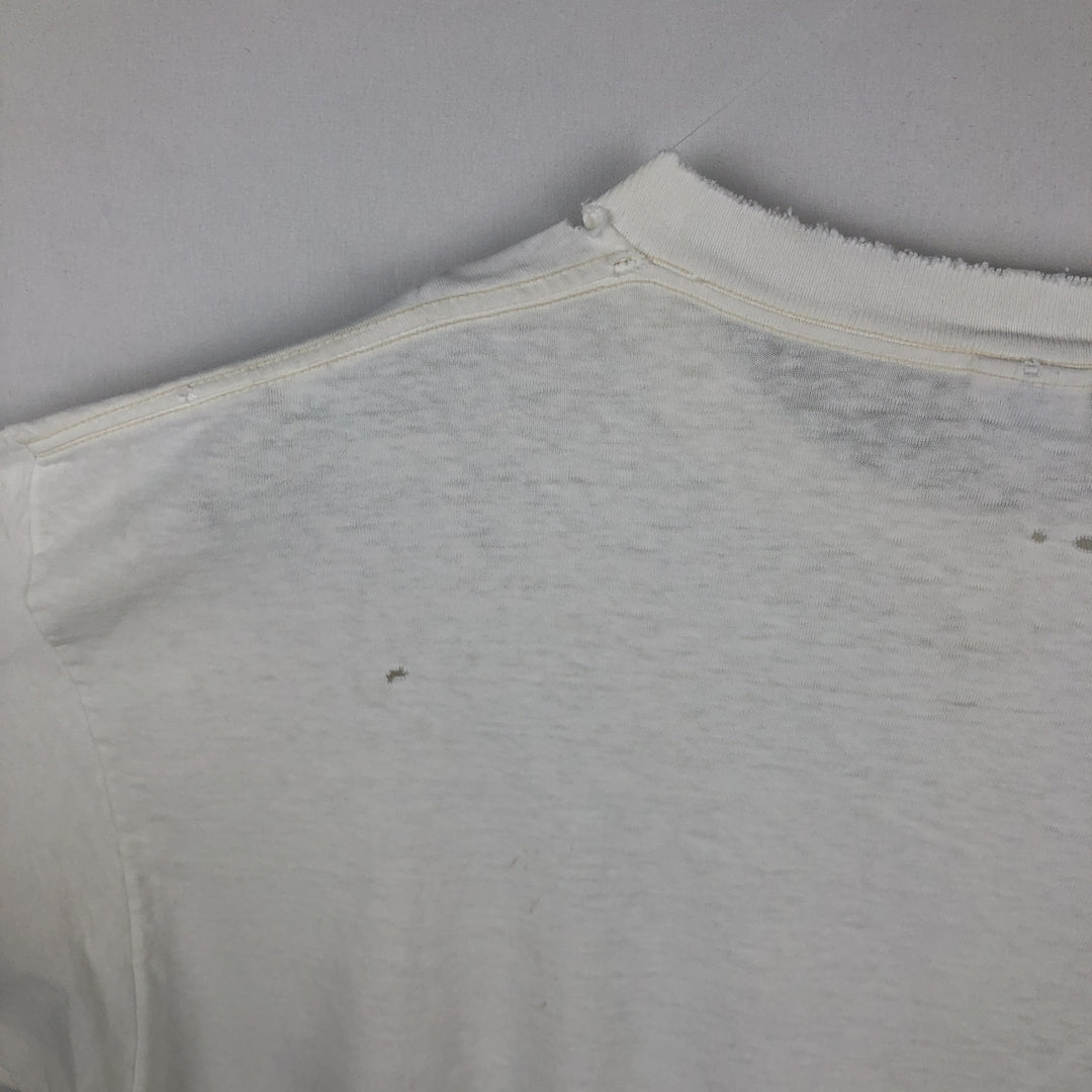 90'S Delta (DELTA) Sheep Pattern Animal T-Shirt, Made in USA, Men's XL equivalent, Vintage cotton white type Vintage Second Hand