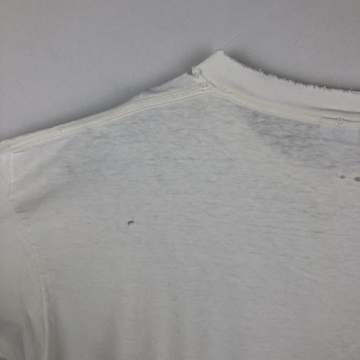 90'S Delta (DELTA) Sheep Pattern Animal T-Shirt, Made in USA, Men's XL equivalent, Vintage cotton white type Vintage Second Hand