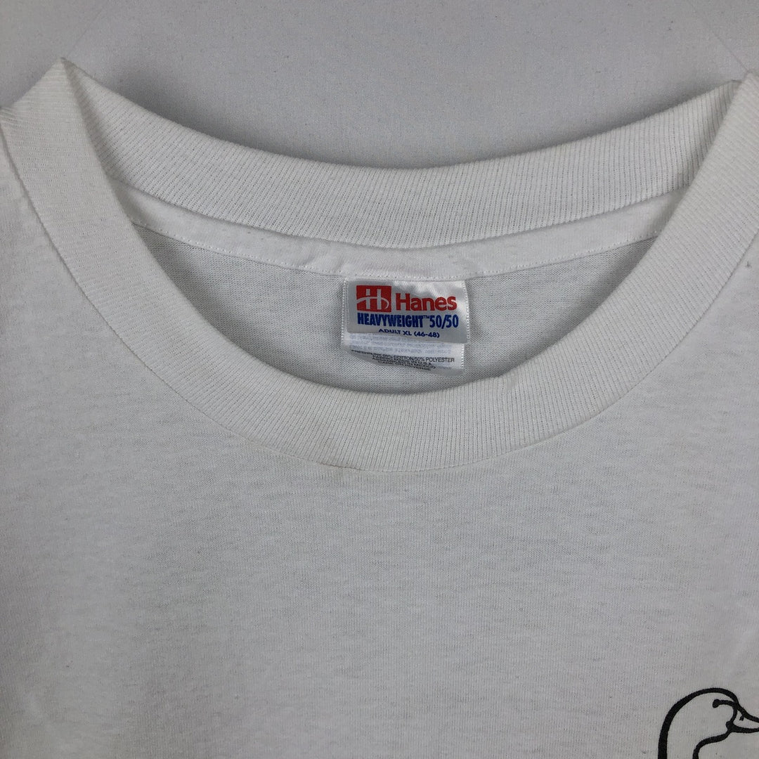 90s~00'S Hanes HEAVYWEIGHT 50 cotton white type Vintage Second Hand