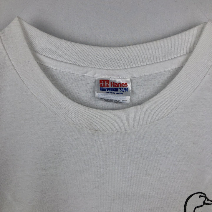 90s~00'S Hanes HEAVYWEIGHT 50 cotton white type Vintage Second Hand