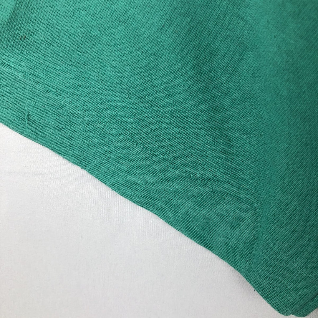 1980'S Fruit of the Loom Cat Pattern Animal T-Shirt, Made in USA, Men's Size M (approx.), Vintage cotton green type Vintage Second Hand