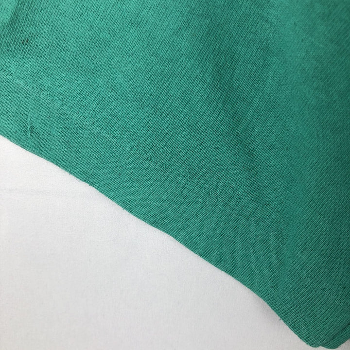 1980'S Fruit of the Loom Cat Pattern Animal T-Shirt, Made in USA, Men's Size M (approx.), Vintage cotton green type Vintage Second Hand