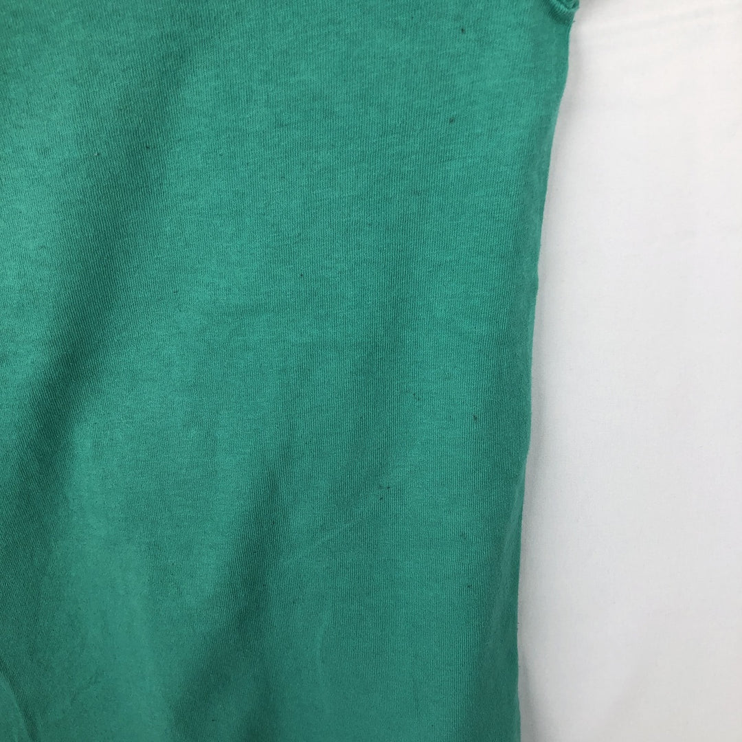 1980'S Fruit of the Loom Cat Pattern Animal T-Shirt, Made in USA, Men's Size M (approx.), Vintage cotton green type Vintage Second Hand
