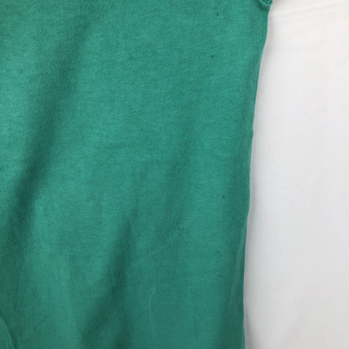1980'S Fruit of the Loom Cat Pattern Animal T-Shirt, Made in USA, Men's Size M (approx.), Vintage cotton green type Vintage Second Hand