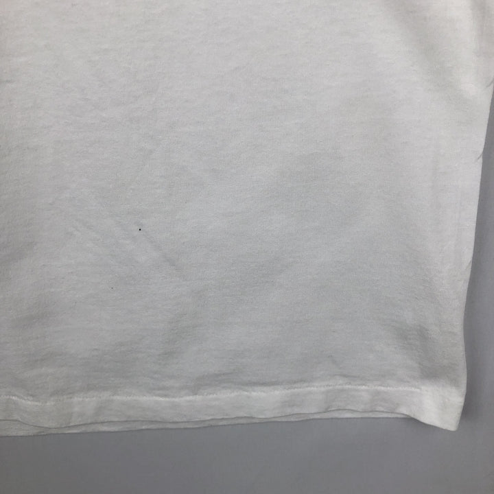 90'S Hanes HEAVYWEIGHT 50 cotton white type Vintage Second Hand