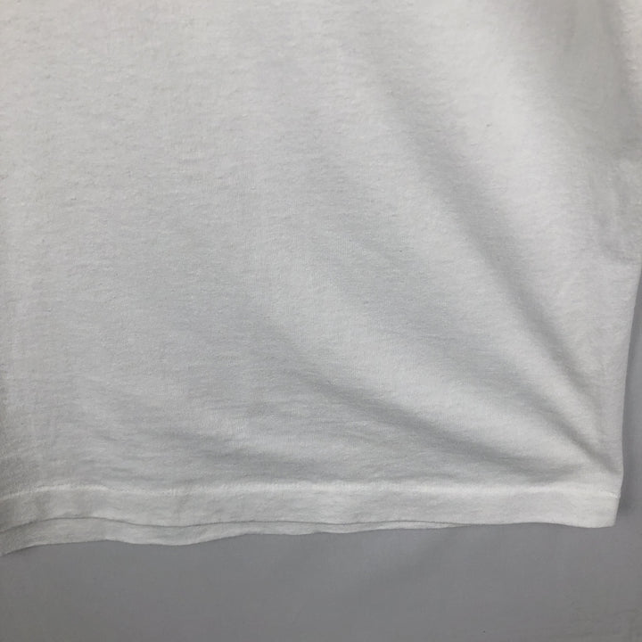 90'S Hanes EXPLORATIONS Seal Pattern Animal T-Shirt, Men's XL equivalent, Vintage cotton white type Vintage Second Hand