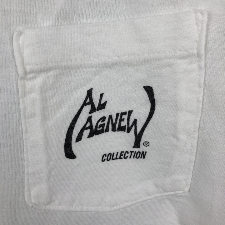 90'S TSFORIGINALS Fish Print Animal T-Shirt, Made in USA, Men's XXL equivalent, Vintage cotton white type Vintage Second Hand