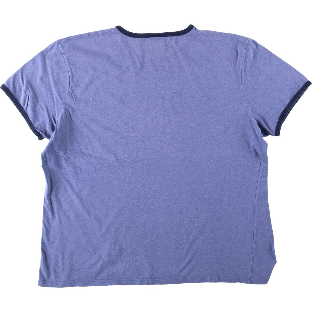 Ralph Lauren POLO by Ralph Lauren Ringer T-shirt, Men's XXL equivalent. cotton blue type Vintage Second Hand
